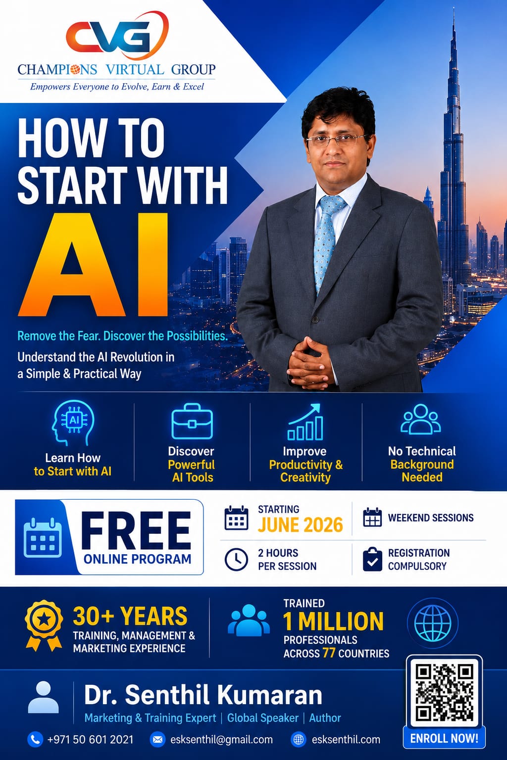 How to Start with AI — Champions Virtual Group Free Online Program