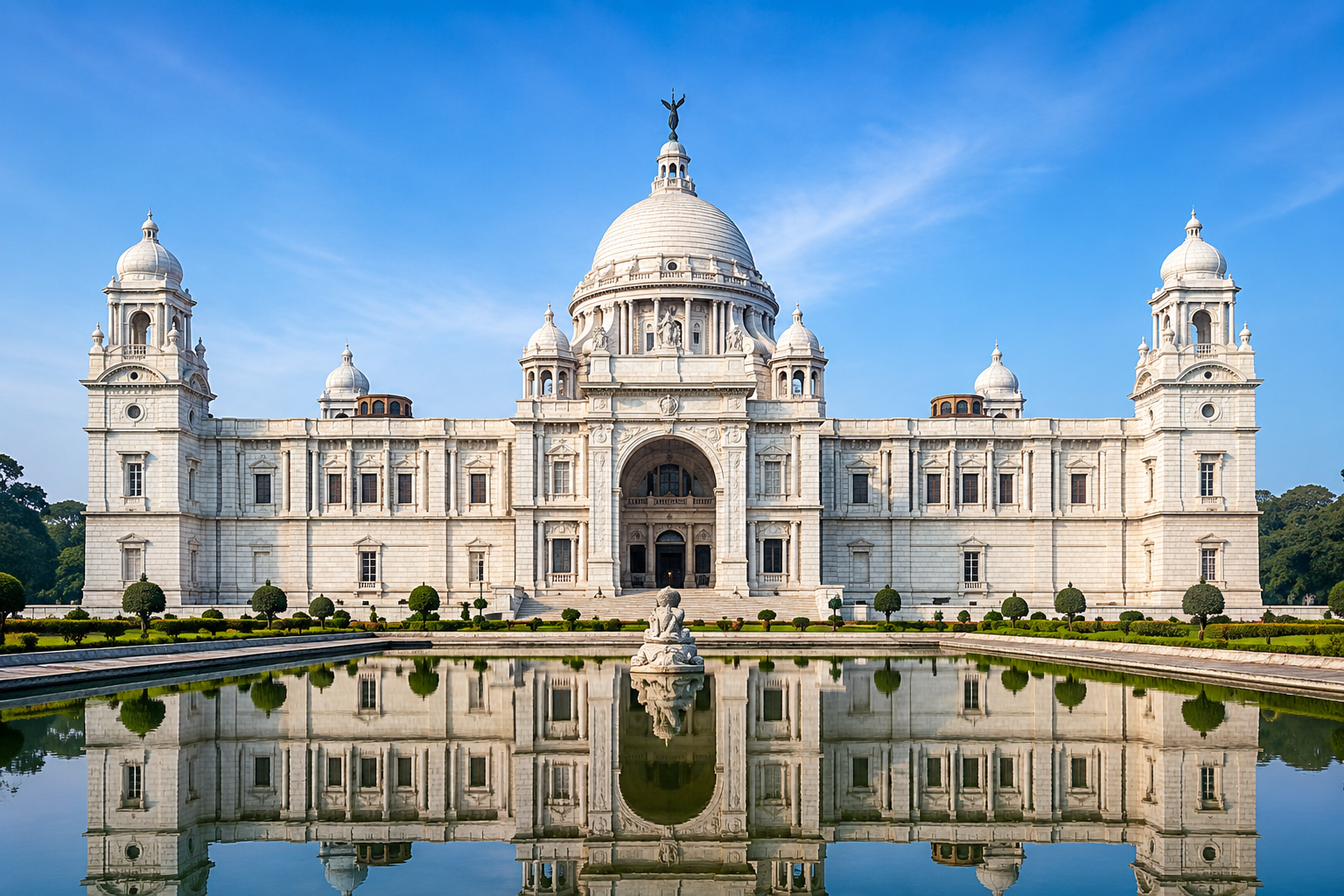Victoria Memorial, Calcutta — landmark of the city of one of India's first successful enterprise email implementations, 1994