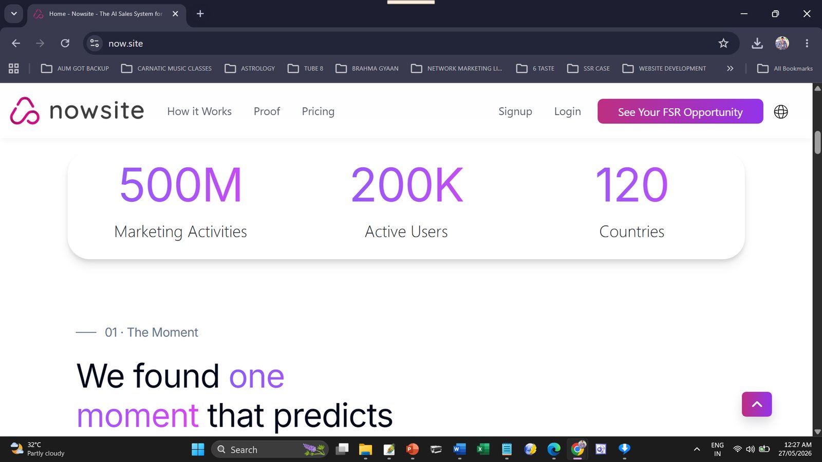 Nowsite — 500M Marketing Activities, 200K Users, 120 Countries